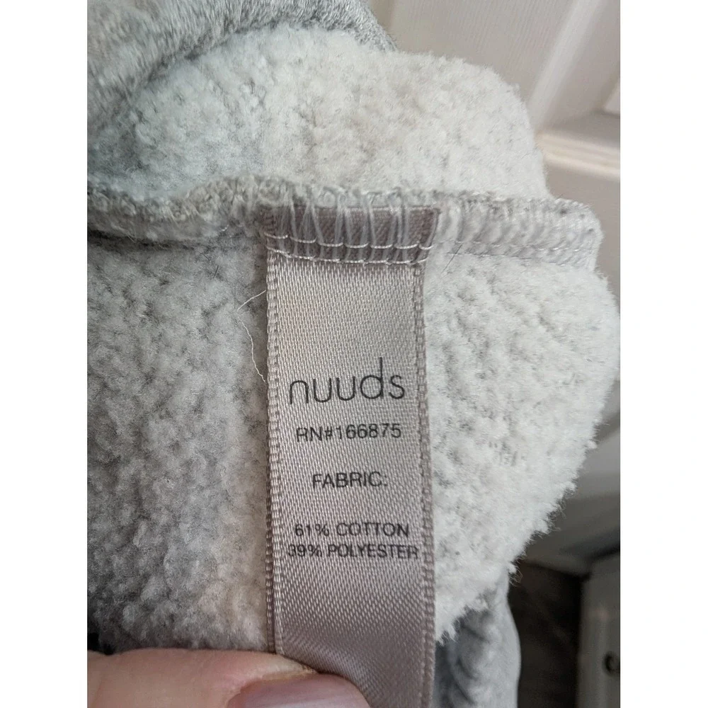 Nuuds Everyday‎ Sweatpants Women Heather Gray Relaxed Joggers Fleece - Size S